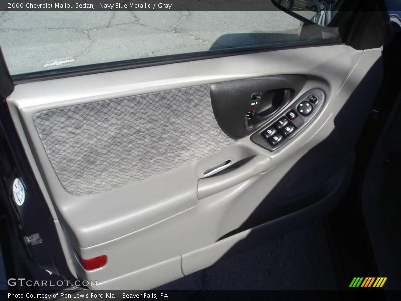 Navy Blue Metallic / Gray 2000 Chevrolet Malibu Sedan