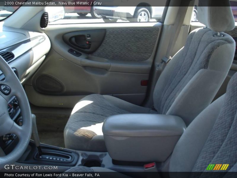 Navy Blue Metallic / Gray 2000 Chevrolet Malibu Sedan