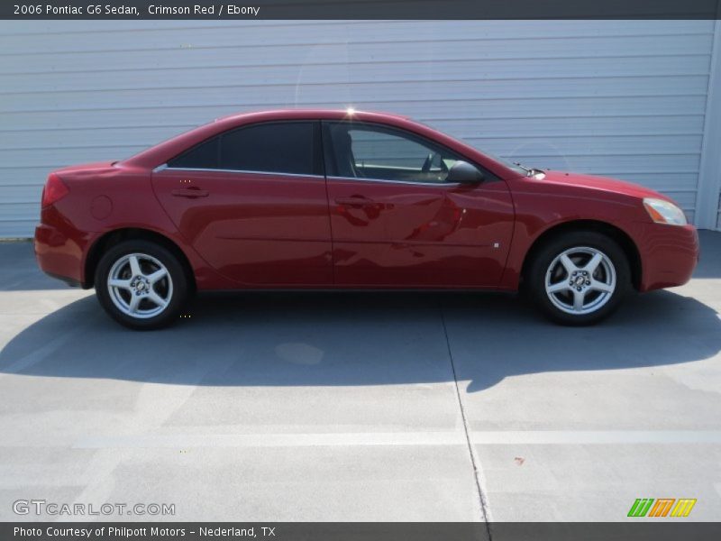 Crimson Red / Ebony 2006 Pontiac G6 Sedan