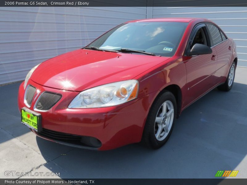 Crimson Red / Ebony 2006 Pontiac G6 Sedan