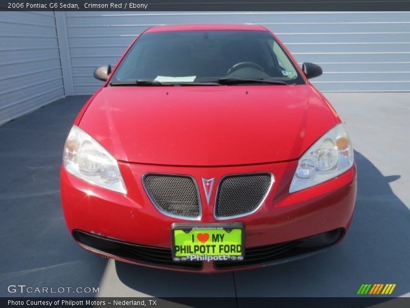 Crimson Red / Ebony 2006 Pontiac G6 Sedan