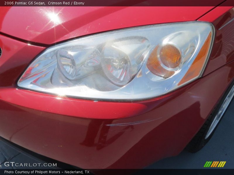 Crimson Red / Ebony 2006 Pontiac G6 Sedan