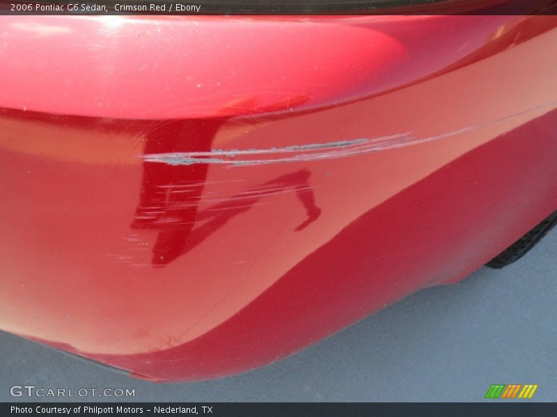 Crimson Red / Ebony 2006 Pontiac G6 Sedan