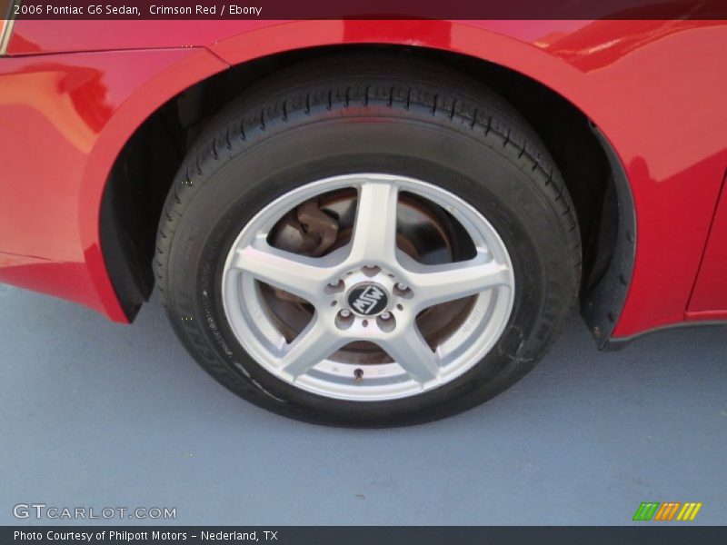 Crimson Red / Ebony 2006 Pontiac G6 Sedan
