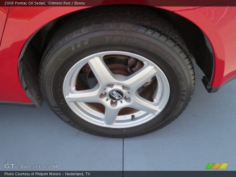 Crimson Red / Ebony 2006 Pontiac G6 Sedan