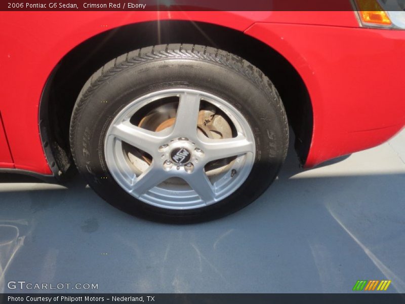 Crimson Red / Ebony 2006 Pontiac G6 Sedan