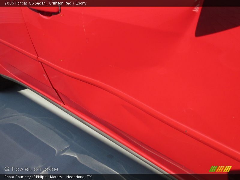 Crimson Red / Ebony 2006 Pontiac G6 Sedan