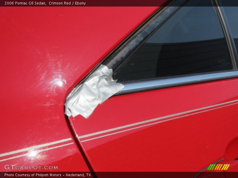 Crimson Red / Ebony 2006 Pontiac G6 Sedan