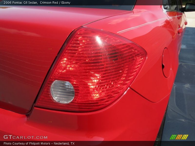 Crimson Red / Ebony 2006 Pontiac G6 Sedan