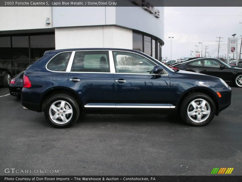 Lapis Blue Metallic / Stone/Steel Gray 2003 Porsche Cayenne S
