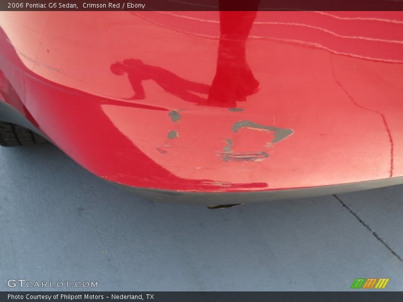 Crimson Red / Ebony 2006 Pontiac G6 Sedan