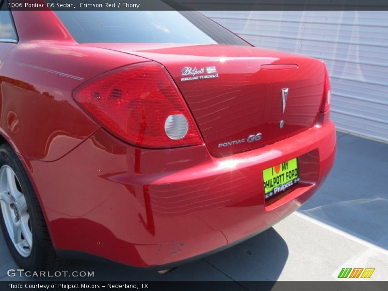 Crimson Red / Ebony 2006 Pontiac G6 Sedan