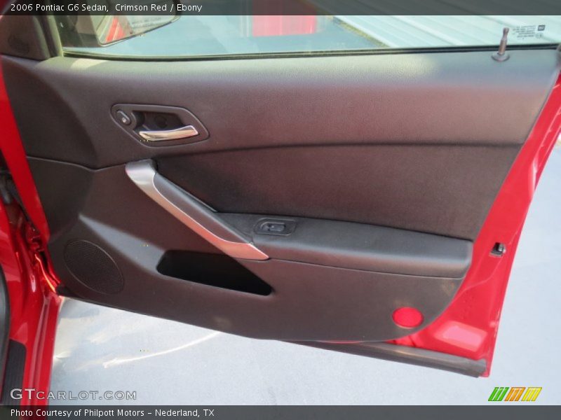 Crimson Red / Ebony 2006 Pontiac G6 Sedan