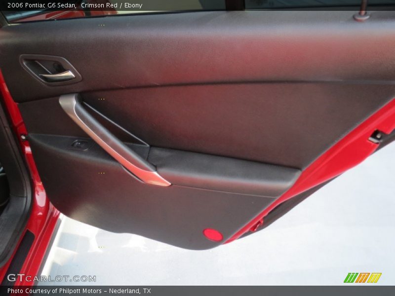 Crimson Red / Ebony 2006 Pontiac G6 Sedan