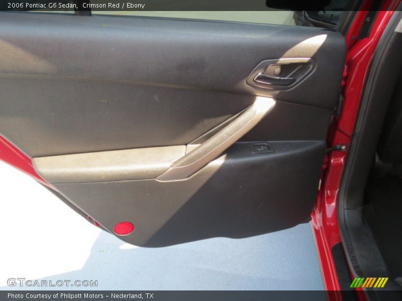Crimson Red / Ebony 2006 Pontiac G6 Sedan