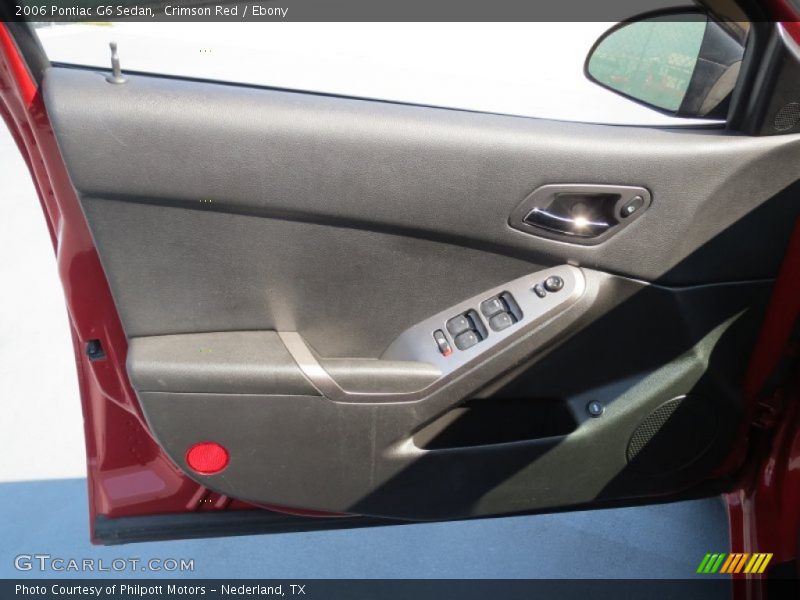 Crimson Red / Ebony 2006 Pontiac G6 Sedan