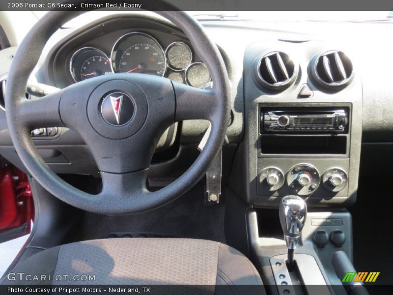 Crimson Red / Ebony 2006 Pontiac G6 Sedan