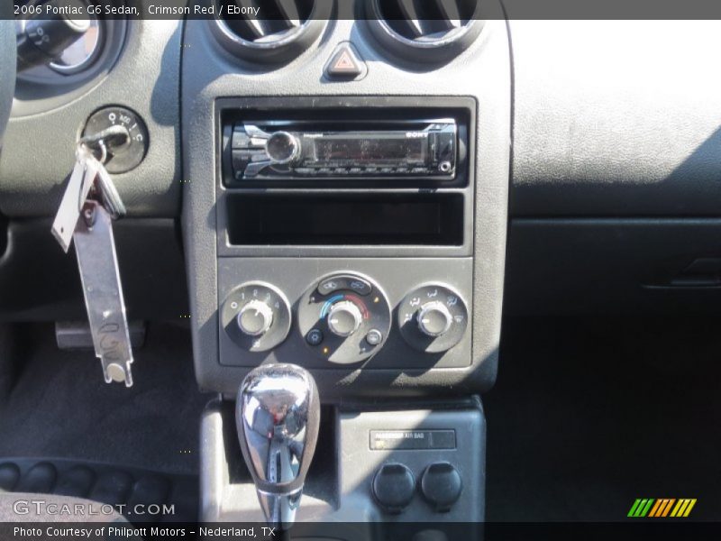 Crimson Red / Ebony 2006 Pontiac G6 Sedan