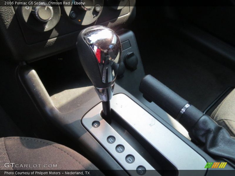 Crimson Red / Ebony 2006 Pontiac G6 Sedan