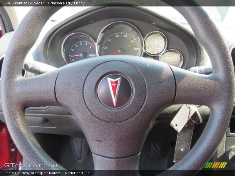 Crimson Red / Ebony 2006 Pontiac G6 Sedan