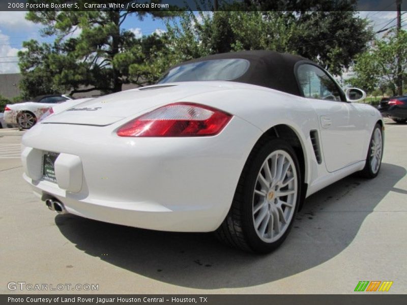 Carrara White / Cocoa Brown 2008 Porsche Boxster S