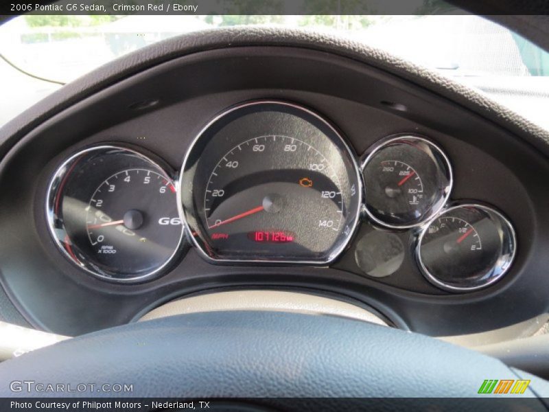 Crimson Red / Ebony 2006 Pontiac G6 Sedan