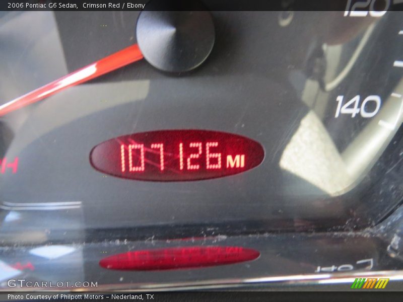 Crimson Red / Ebony 2006 Pontiac G6 Sedan