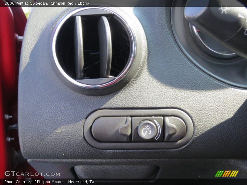 Crimson Red / Ebony 2006 Pontiac G6 Sedan