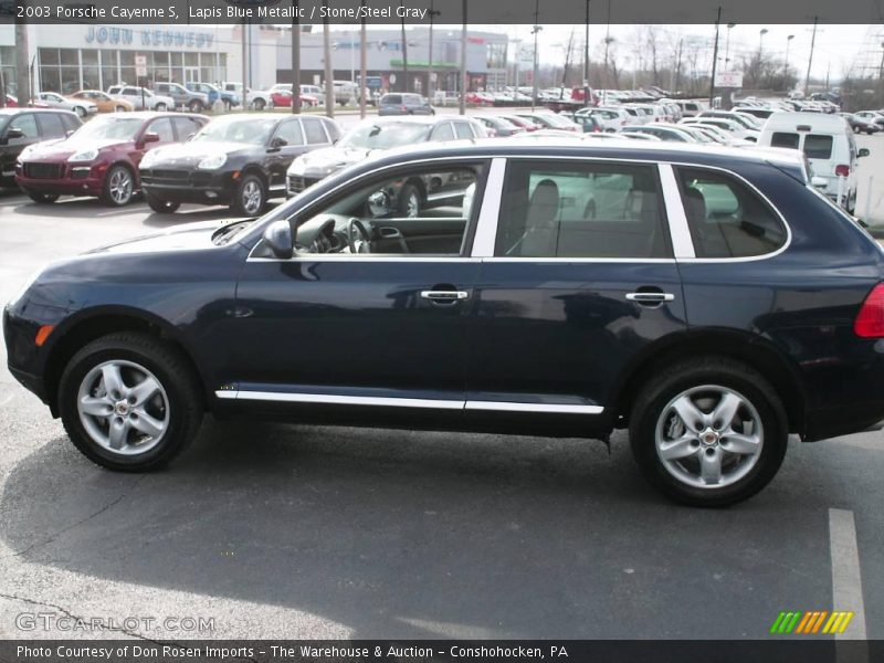 Lapis Blue Metallic / Stone/Steel Gray 2003 Porsche Cayenne S