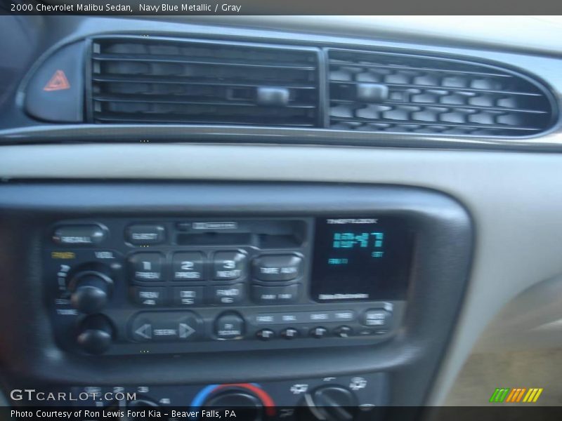 Navy Blue Metallic / Gray 2000 Chevrolet Malibu Sedan