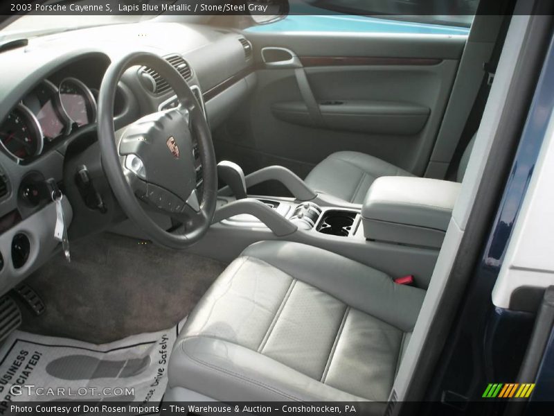 Lapis Blue Metallic / Stone/Steel Gray 2003 Porsche Cayenne S