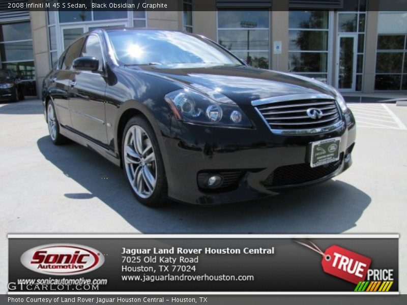 Black Obsidian / Graphite 2008 Infiniti M 45 S Sedan