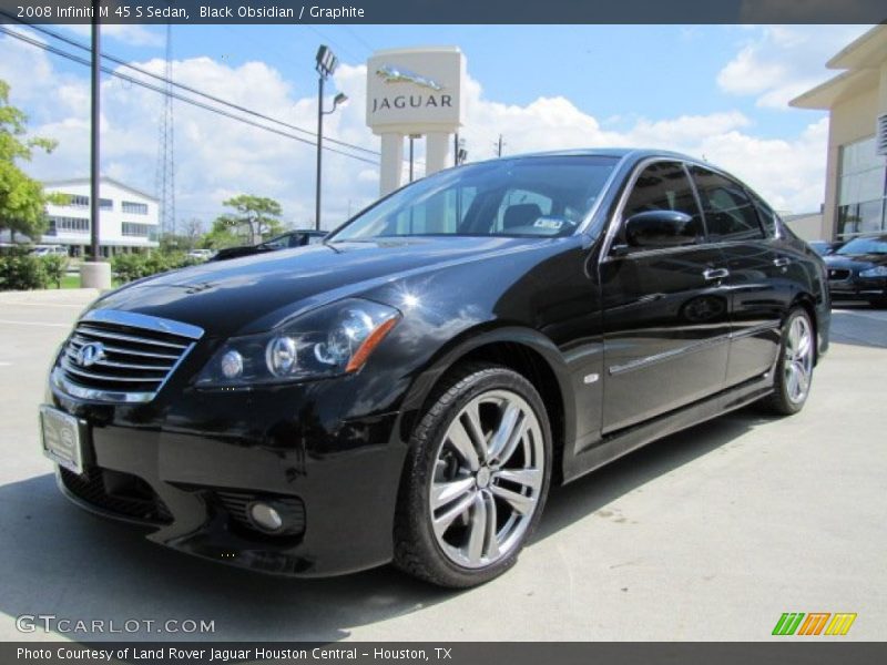 Black Obsidian / Graphite 2008 Infiniti M 45 S Sedan