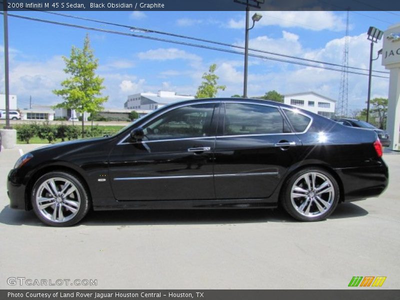 Black Obsidian / Graphite 2008 Infiniti M 45 S Sedan