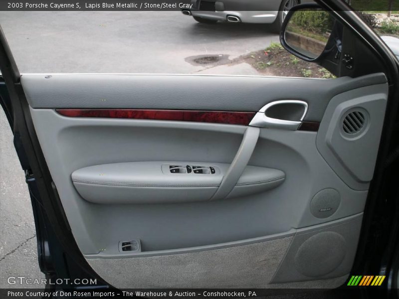 Lapis Blue Metallic / Stone/Steel Gray 2003 Porsche Cayenne S