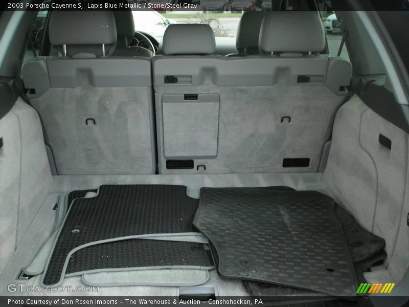Lapis Blue Metallic / Stone/Steel Gray 2003 Porsche Cayenne S