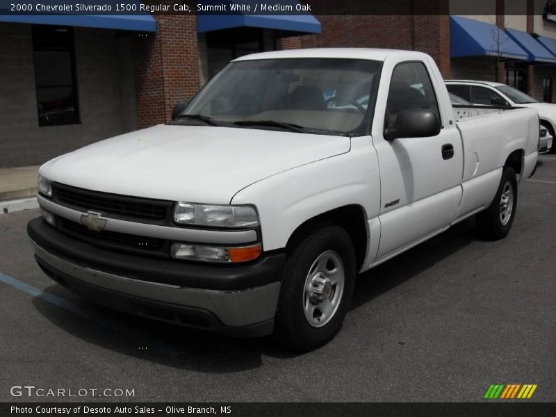 Summit White / Medium Oak 2000 Chevrolet Silverado 1500 Regular Cab