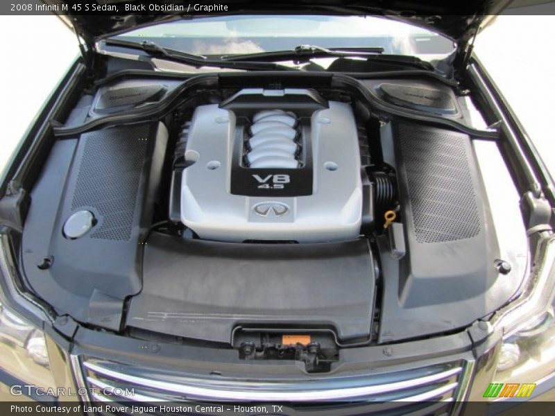 Black Obsidian / Graphite 2008 Infiniti M 45 S Sedan