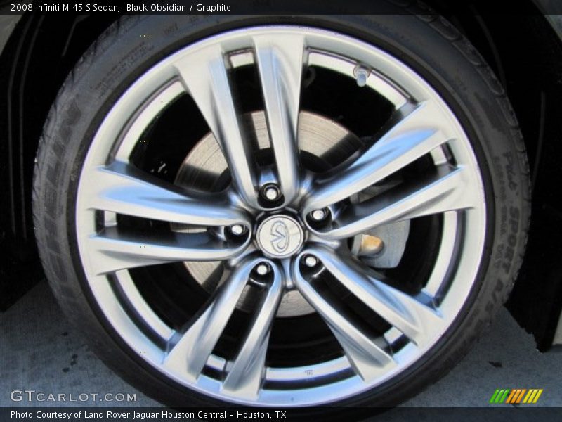 Black Obsidian / Graphite 2008 Infiniti M 45 S Sedan
