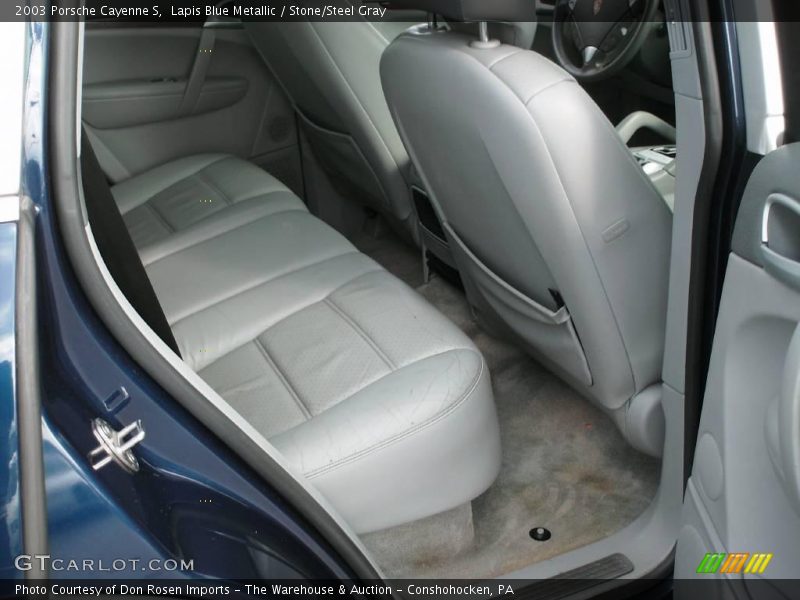 Lapis Blue Metallic / Stone/Steel Gray 2003 Porsche Cayenne S