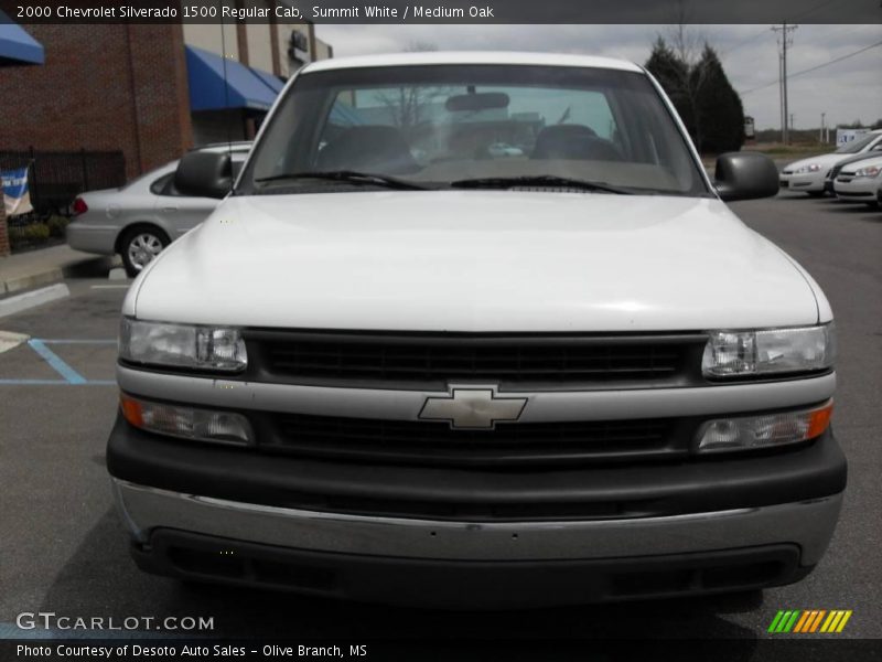 Summit White / Medium Oak 2000 Chevrolet Silverado 1500 Regular Cab