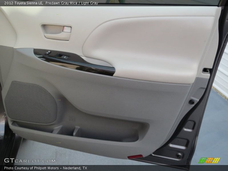 Predawn Gray Mica / Light Gray 2012 Toyota Sienna LE