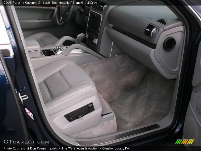 Lapis Blue Metallic / Stone/Steel Gray 2003 Porsche Cayenne S