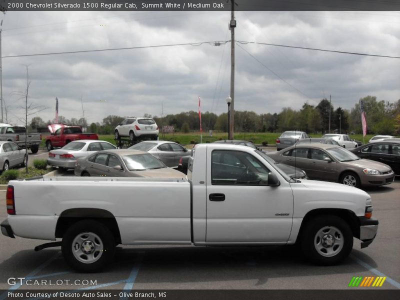 Summit White / Medium Oak 2000 Chevrolet Silverado 1500 Regular Cab