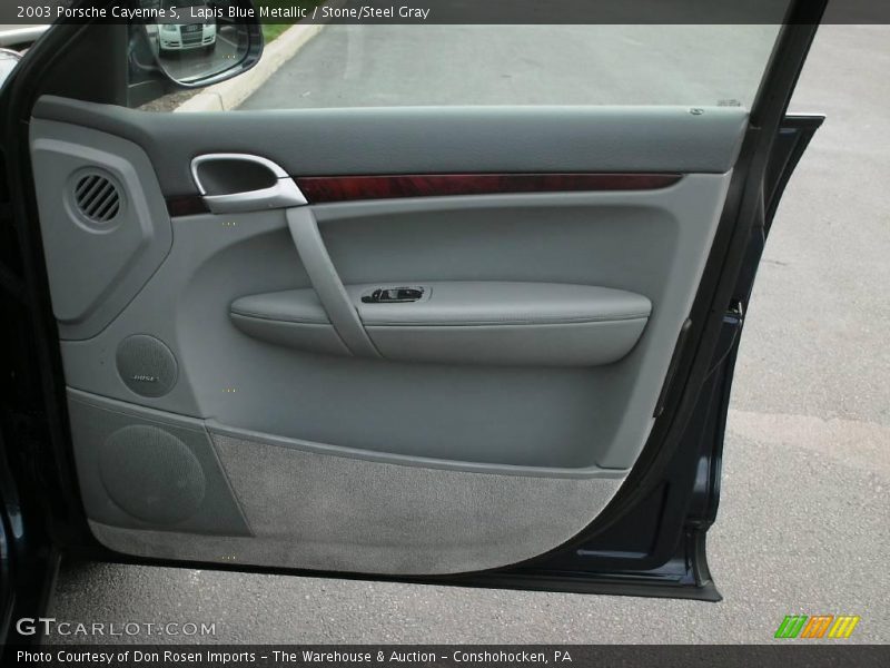 Lapis Blue Metallic / Stone/Steel Gray 2003 Porsche Cayenne S