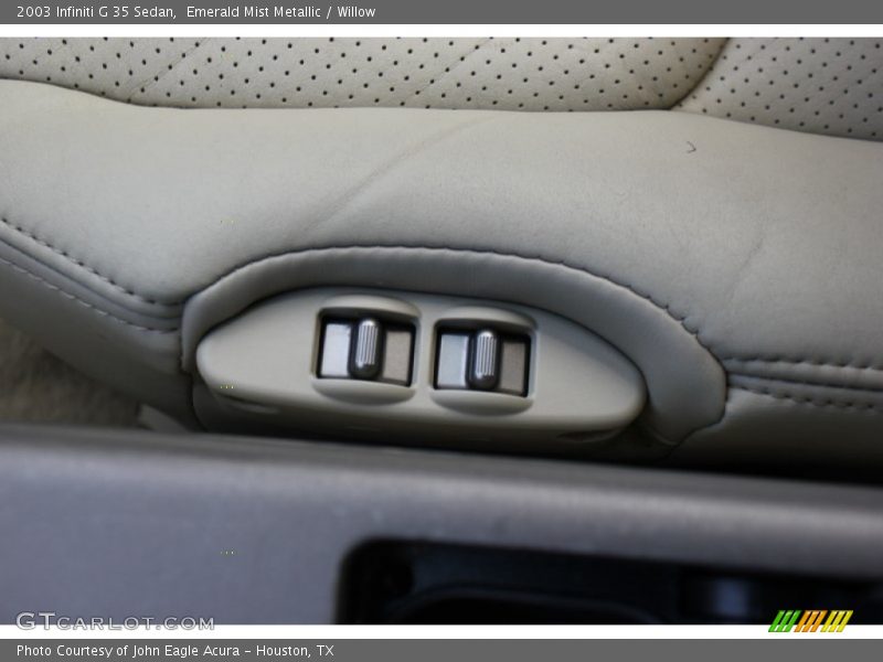Emerald Mist Metallic / Willow 2003 Infiniti G 35 Sedan