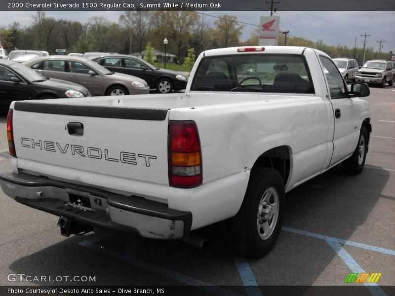 Summit White / Medium Oak 2000 Chevrolet Silverado 1500 Regular Cab
