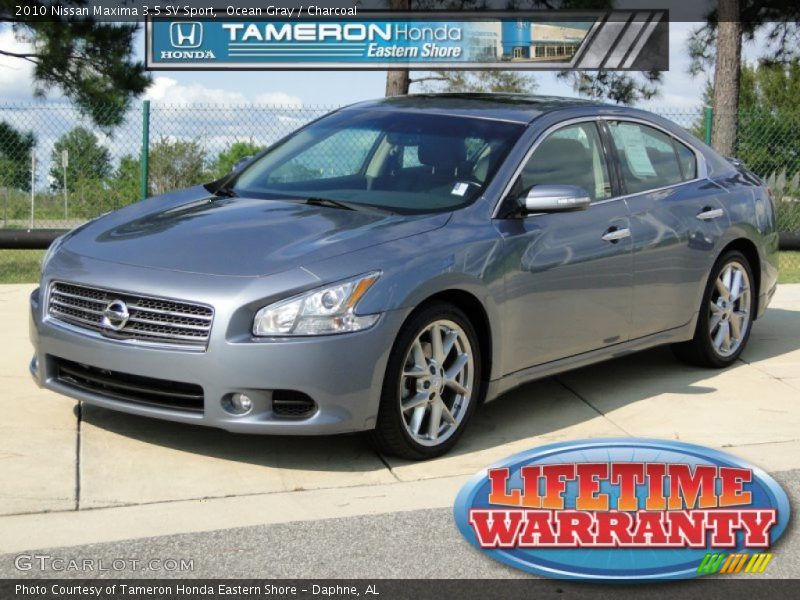 Ocean Gray / Charcoal 2010 Nissan Maxima 3.5 SV Sport