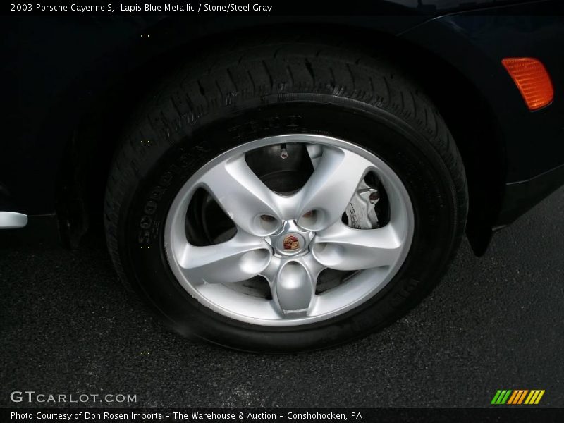 Lapis Blue Metallic / Stone/Steel Gray 2003 Porsche Cayenne S