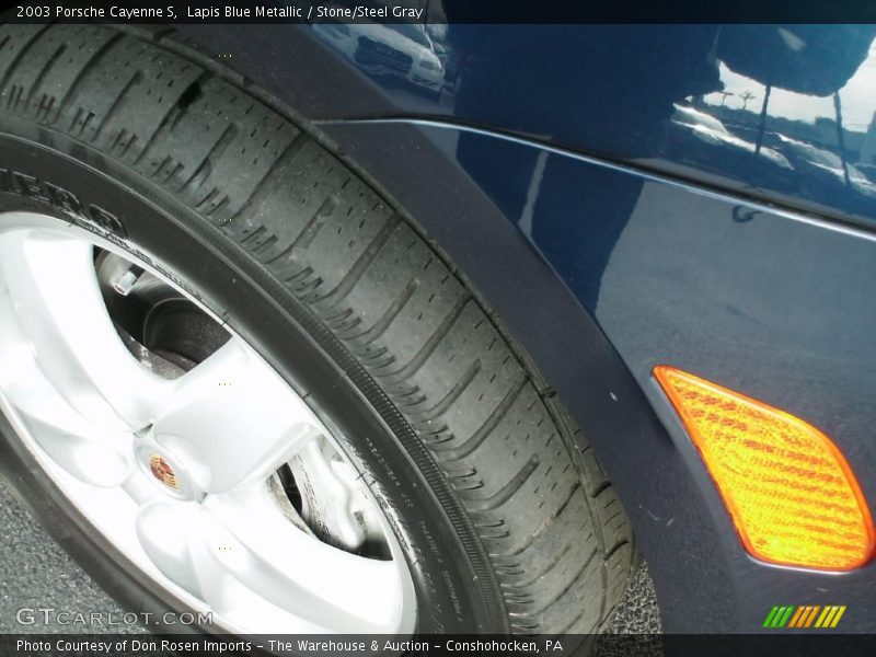 Lapis Blue Metallic / Stone/Steel Gray 2003 Porsche Cayenne S